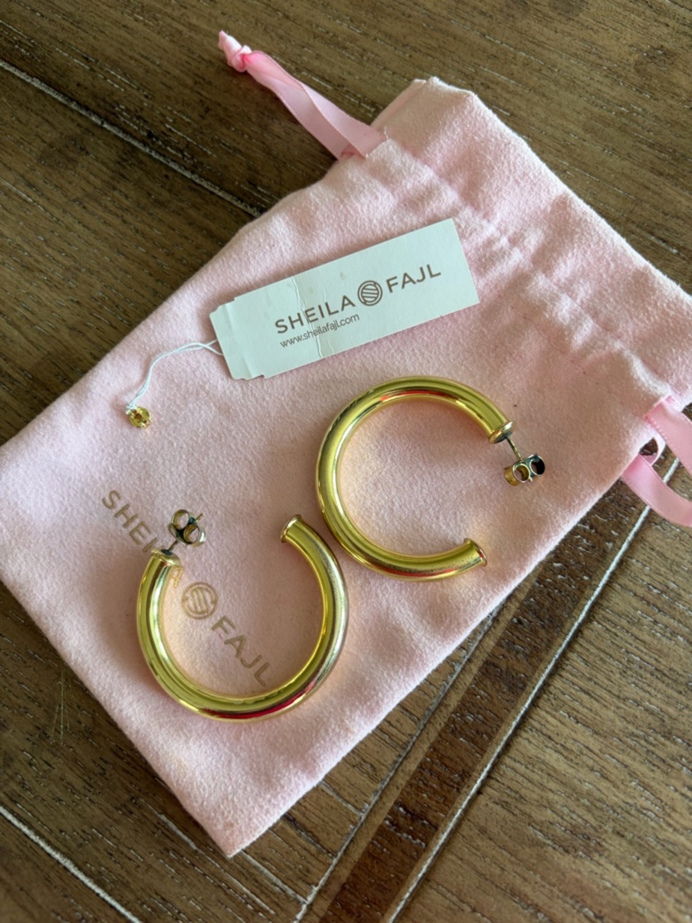 Sheila Fajl “everybody favorite”Gold Chunky Hoop Earrings
